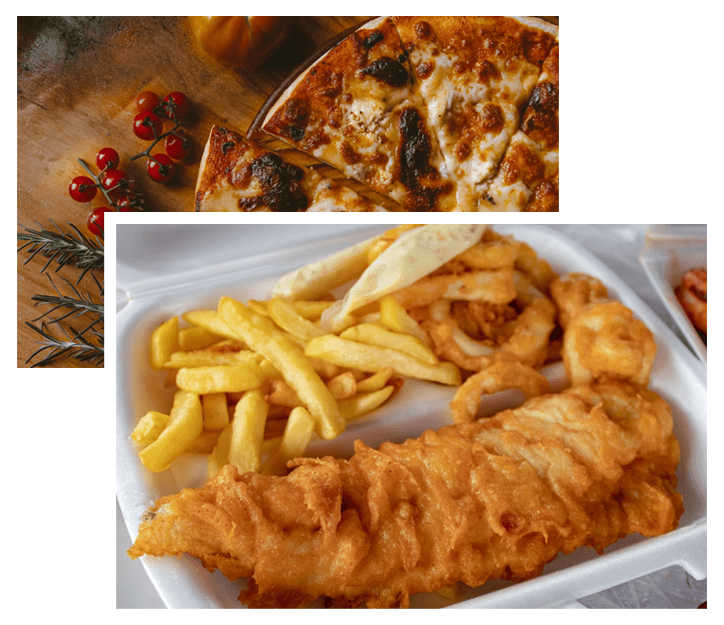About Us Food Collage
